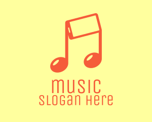 Mobile Musical Note  logo design