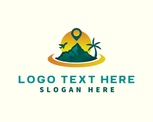 Surf - Island Vacation Travel logo design