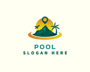 Aqua - Island Vacation Travel logo design