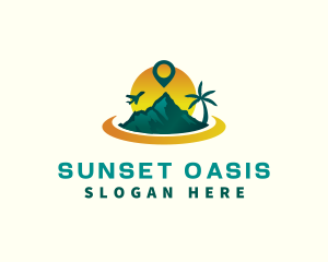 Island Vacation Travel logo design