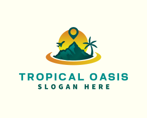 Island Vacation Travel logo design