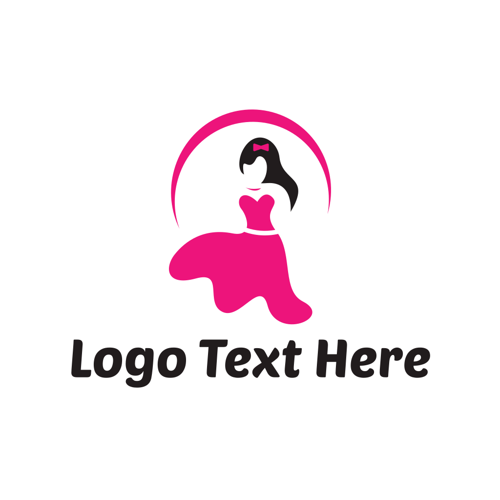 Pink Female Dress Logo | BrandCrowd Logo Maker | BrandCrowd