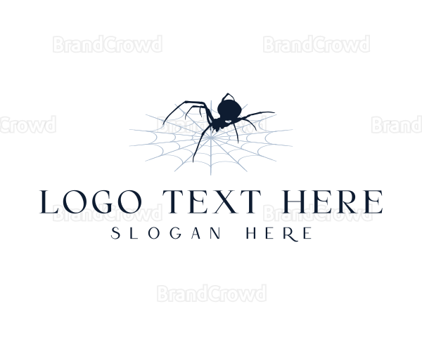 Spider Arachnid Cobweb Logo