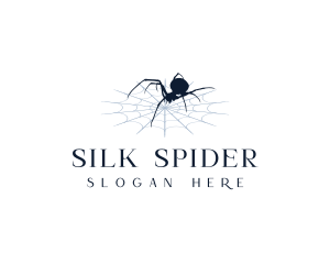 Spider Arachnid Cobweb logo design