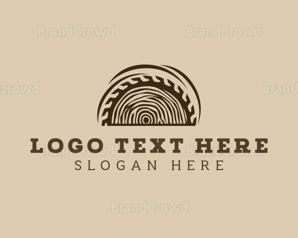 Sawmill Woodcutter Carpentry Logo