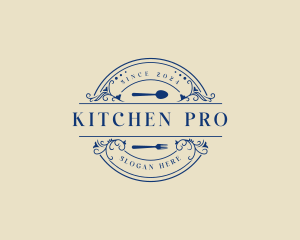 Cutlery Kitchen Restaurant logo design