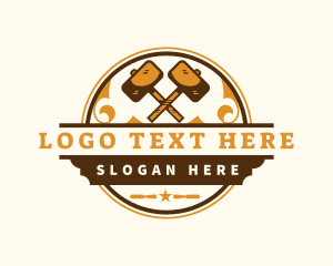 Woodwork - Hammer Carpenter Builder logo design