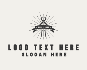 Metalwork - Blacksmith Tongs Tool logo design
