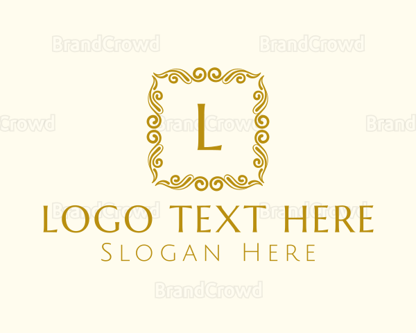 Square Elegant Frame Logo