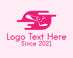 Music Production - Pink Music Lab logo design
