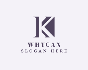 Elegant Business Letter K Logo
