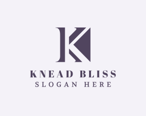 Elegant Business Letter K logo design