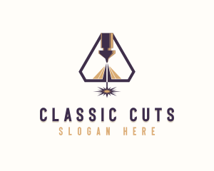 Industrial CNC Laser Manufacturer logo design