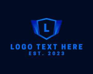Letter - Cyber Safety Security Shield logo design