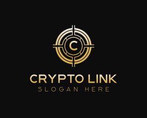 Blockchain Crypto Token logo design