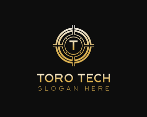 Blockchain Crypto Token logo design