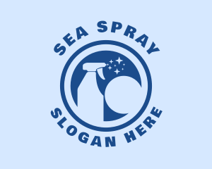 Spray Bottle Cleaner logo design