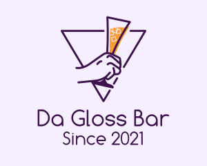 Triangular Cocktail Drink logo design