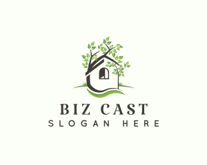 House - House Tree Landscaping logo design