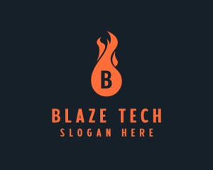 Fire Burning Flame  logo design