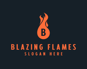 Fire Burning Flame  logo design