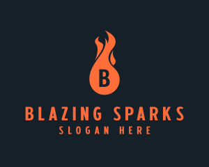 Fire Burning Flame  logo design