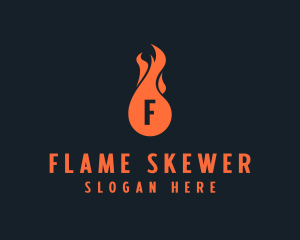 Fire Burning Flame  logo design