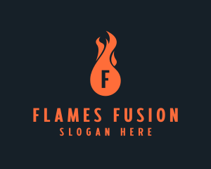 Fire Burning Flame  logo design