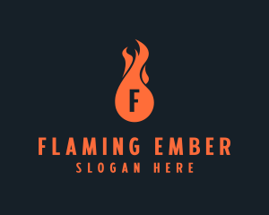 Burning - Fire Burning Flame logo design