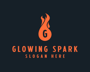 Fire Burning Flame  logo design