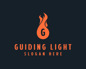 Fire Burning Flame  logo design