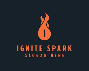 Fire Burning Flame  logo design