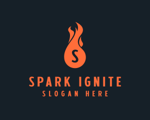 Fire Burning Flame  logo design