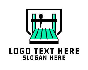 Industrial CNC Machine Logo