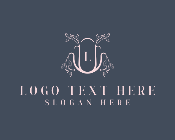 High End - Floral Wellness Spa logo design