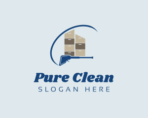 Pressure Wash Cleaning logo design