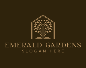 Botanical Horticulture Tree logo design