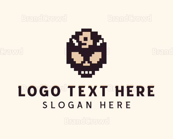 Evil Demon Pixel Logo