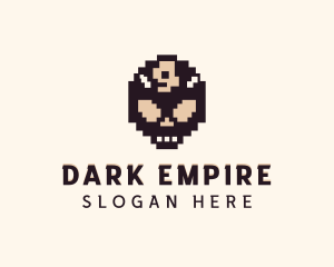 Evil Demon Pixel logo design