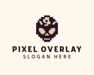 Evil Demon Pixel logo design