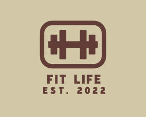 Fitness Dumbbell Gym logo design