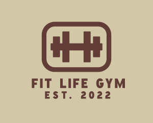 Gym - Fitness Dumbbell Gym logo design
