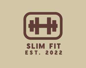 Fitness Dumbbell Gym logo design