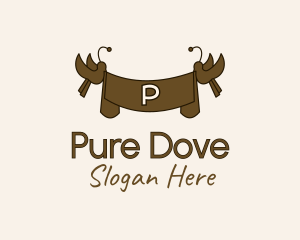 Dove - Dove Bird Banner logo design