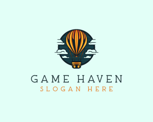 Travel Hot Air balloon  Logo