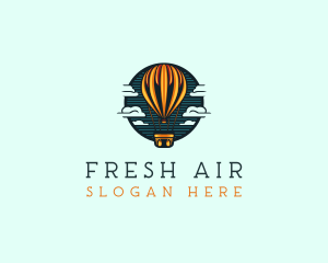 Travel Hot Air balloon  logo design