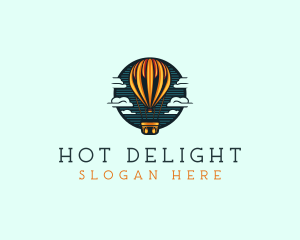 Travel Hot Air balloon  logo design