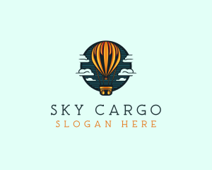 Travel Hot Air balloon  logo design