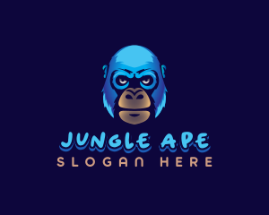 Ape - Wildlife Monkey Ape logo design