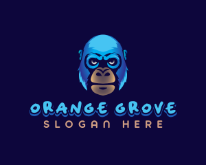 Orangutan - Wildlife Monkey Ape logo design